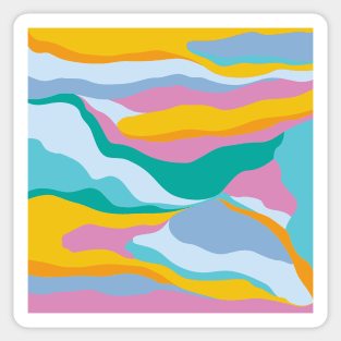 Dreamy Landscape / Colorful Abstraction Sticker